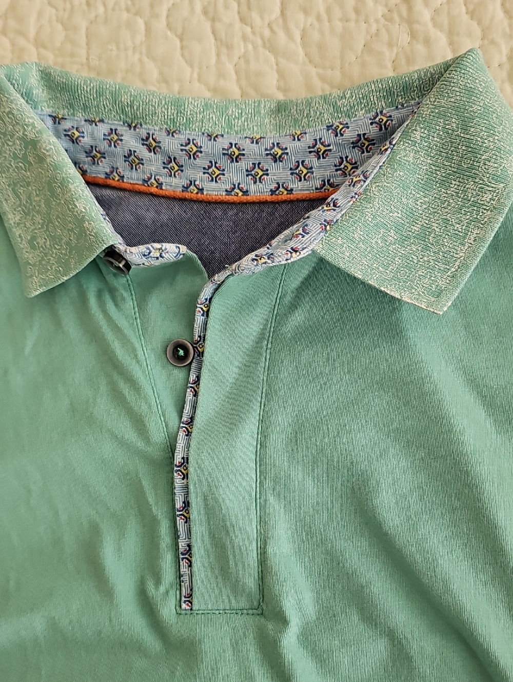 Robert Graham Men's Classic Fit Polo Shirt Medium - Picture 4 of 13